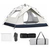 Luwecf Rifugio da Campeggio Automatico, Doppio Rivestimento Argento, Leggera, Pesca Sportiva Notturna, Per Amanti dell'Outdoor, Flusso di sabbia dorato, Beige, size to 3
