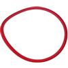 ZMdooreasy Pneumatico non pneumatico della bicicletta 24x1 3/8 solido PU ruota (rosso)