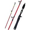 SZLIFE Canna da Pesca Jigging Punta Piena | Componenti in metallo, Canna per Bolentino, Pesca barca, Per Pescatori Professionisti