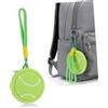 GRADENEVE Portachiavi Portamonete Mini Cerniera a Forma di Tennis Cartoon in Pvc Sportivo Accessorio Portachiavi Colorato per Sport e Uso Quotidiano per Atleti e Studenti