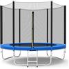 HomeMiYN Trampolino da 244 cm con rete di sicurezza, certificato TÜV GS per