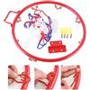 Generic Rete da Basket Sostitutiva Pieghevole 32 Cm | Poliestere Resistente, Uso Interno Ed Esterno, Reti a Cerchio per Bambini, Design Pieghevole
