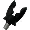 Tufgo Supporto per canna da pesca in silicone, antiscivolo, antivento, nero