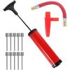 GATHINESS Pompa per Palloni Portatile, Pompa da Basket Manuale Mini, Kit di Gonfiaggio Riutilizzabile, Pp e Lega di Alluminio, Rosso, ad Alta Pressione, per Basket e Palloni Sportivi, Uso