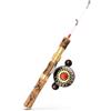 Luwecf Canna Pesca Ghiaccio Telescopica | composito, azione rigida, anelli guida in ceramica, in metallo 6mm, fibra di vetro, per pescatori, per fiume