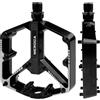 Luazvilkpsar Pedali Bici, Pedali Piatti 9/16 Lavorati a CNC | Pedal Lega di Alluminio, Pedal Flat Mtb con Cuscinetti Sigillati, Impermeabile, Antiscivolo, per Mountain Bike Bici da Strada