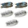 TAZIZI 5pcs 88 Fili Silicone Jigs Gonne, Umbrella Sensation | Gonne elastiche morbide per ombrello, cambiano rapidamente gonne per ombrelli da pesca, accessori per esche da pesca