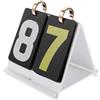Artibetter Mini Tabellone Segnapunti da Tavolo, Score Keeper Flip Compatto in Acrilico, 2 Cifre, per Tennis da Tavolo e Pallavolo, Gare e Partite Intense