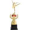 CALLARON Statua Danza Ballerina in Plastica Oro, Design Delicato e Dettagli Unici, per Feste di Danza e Competizioni in Ufficio