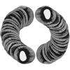TEHAUX 20 Pezzi Retina Elastica per Chioma da Donna Nera Riutilizzabile per Chignon Design in Pizzo per Danza e Pattinaggio su Ghiaccio