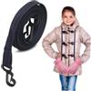 Warmhm Corda per Guanti da Sci in Nailon 120cm con Clip Antismarrimento, Facile da Usare per Attività All'aperto e Sci Invernale