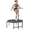 SPORTNOW Trampolino Fitness 114 cm con corde elastiche Rosso