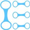 Didiseaon 4 pezzi Clip di fissaggio per tubo da snorkeling subacqueo, | Accessorio di ricambio per maschera da snorkeling in silicone per immersioni e snorkeling