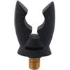 Generic Supporto per canna da pesca, diametro massimo 3 cm | Supporto in silicone con filettatura da 3/8 per attrezzatura da pesca alla carpa, colore nero