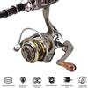 Rosvola Mulinello da Lancio Mini, Design in Lega Durevole, per Pesca | Cuscinetti 13+1BB, nylon composito compatto, impugnatura comoda, per fiume, lago
