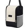 Tufgo Borsa termica in tessuto Oxford con fodera in alluminio (nero)
