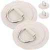 HOLIDYOYO 4 Pezzi Fibbia Elastica per Corda per Paddleboard, PVC, 8 Cm | Fissaggio Sicuro, Design Portatile, per Surfboard e Corda Barca, Uso in Acqua e Salata