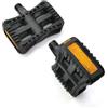 Posheliox Plastica Nera per Pedali E-Bike Riflettente GB Standard
