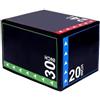 Lljsszr Children Fitness Jump Cub Box Pliometria Cubo Allenamento Plyo Box Equilibrio Salto Ginnastica con Rivestimento Pvc Imbottito Assorbi Urti Facile da, 75 60 50cm