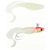 Tufgo Esca morbida a forma di verme, grande, 22 cm, con coda ondulata, per pesca predatori, esca realistica per spigola, trota, pesce persico, luccioperca, 37 g