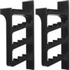 SHERCHPRY Longbow Wall Rack e Arrow Rack a Muro in PLA Nero, Bracket per 1 Paio con Design Salvaspazio, per Club e Ambiente Domestico