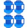 GATHINESS 4 Pezzi Tappi Terminali per Tubo Trampolino in Plastica Blu Cappucci Protettivi per Aste Facili da Installare Resistenti e Adatti Uso Interno ed Esterno Riutilizzabile