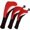 Generic Copertura per mazze da golf, 3 pezzi, in rete | Copri testa da golf a collo lungo per uomo donna sport fan driving range