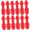 Kichvoe 12 Pezzi Accessorio per Pesca Subacquea Inserto per Elastico in Plastica Rosso, per Immersioni e Spearfishing, Installazione Rapida, Manutenzione Facile, Stabilità di Tiro