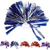 DOITOOL 6 Pezzi Pom Poms Cheerleader Riutilizzabili in Pet, Delicati e Brillanti, Accessori per Cheerleading, Competizioni di Tifo e Balli, per Spettacoli e Feste Sportive