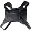 Generic Running Chest Pack per gli uomini Phone Holder Storage Zaino Pouch, Nero