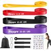 Peygre Set 4 Elastici Fitness TPE, 4 Livelli, 208cm
