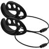 YARNOW 2 Pezzi Clip per Dischi Volanti Portatile per Uso Esterno Nero | Plastica e Metallo, Fissaggio del Disco, Resistente All'usura e Danni, Pratico da Portare