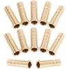 MERRYHAPY 12 Pezzi Inserti per Frecce in Ottone da Grani Kit Vite Filettata Connettori per Aste da Accessori per Arco Ricurvo e Compound Miglioramento Precisione e Cambio Rapido Punta
