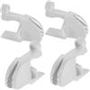 NAMOARLY 4 Pezzi Clip per Parabordi Barche Regolabili in Nylon e Metallo Ganci per Parabordo Marina per Pontoon Fissaggio Sicuro su Rotaia e Ormeggio Resistente Sole e Acqua Salata