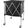 CAQYPVH Carrello Portapalloni Pieghevole Robusto | Portatile, Facile da Spostare, Cesto Porta-Palloni, per Palestra