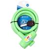 Generic Code Access - Lucchetto di sicurezza per bicicletta, 1,1 m, colore: Verde | Design a spirale per parcheggi e parcheggi giornalieri per biciclette