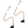LIFKICH 2 Pezzi Allenatore Elastico da Ping Pong con Base a Ventosa per | Pvc e Asta, Simulazione del Servizio , Portatile, Installazione Semplice, per Principianti e Ufficio