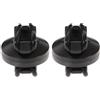 MERRYHAPY 2 Pezzi Supporto per Torcia Nero Regolabile a 360 Gradi in Plastica e Silicio, Portatile e Facile da Rimuovere, per Ciclismo e attività All'aperto