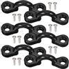 Generico Fibbia C per Accessori Kayak e Canoa Viti, Nero, PVC Metallo