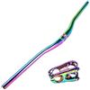 CARACHOME Manubrio colorato per Bicicletta MTB 31,8 mm x 780 mm AM XC DH Downhill Racing Bike Rise Rainbow Manubrio,B