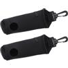 ULTECHNOVO 2 Pezzi Borsa Porta Palline da Golf in Neoprene Riutilizzabile Clip Resistente per Uomini e Donne per Allenamento e Giochi di Svago