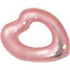 DIYEAH Anello di Nuoto a Cuore Gonfiabile in Pvc Bianco per Ragazze Vacanze Estive