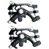 VILLCASE Kit Freni Disco Meccanici per Mountain Bike Pinze Anteriori e Posteriori in Lega di Alluminio, Sostituzione per Freno Bici Nero