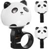 VALICLUD 3 Pezzi Campanello Bici Panda Cartone Animato Plastico | Suono Chiaro e Volume Alto, Montaggio su Manubrio, Uso per Bicicletta e Bike