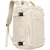 Tufgo Grande zaino da trekking 28-38L design espandibile con separazione Wet Dry - Zaino sportivo all'aperto per campeggio trekking - grigio 48 x 21 x 30 cm (bianco)