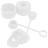Toddmomy Set 6 Tappi in Silicone Bianco per Bicchieri Tumbler e Cannucce, Tappo Anti Perdite Riutilizzabile, per Viaggi e Uso Quotidiano
