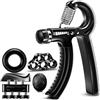 MAC FIT GRIP MUSCULATION MAIN MAC FIT - Handgrip regolabile 5-60 kg - Rafforzare mani, dita, avambraccio - Accessorio per pugna, riabilitazione, arrampicata, sollevamento pesi, antistress