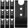 TEMPNAP Clip per Cintura in Ferro Nero 57×26mm, Design a Foro Singolo, 10 Pezzi | Cinture e Borse, Installazione Semplice, Uso Ufficio e Casa, Accessorio Versatile per Ricambio