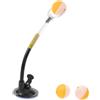 SWOOMEY Allenatore di Ping Pong con Base a Ventosa, PVC e Lega di Alluminio, Nero, per Principianti e Adulti, Uso Indoor e Viaggio, per Migliorare la Tecnica di Servizio