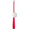 ZMdooreasy Canna da pesca compatta tascabile, 30 cm, retrattile, colore rosso rosa | Built-in per mini bobina, sistema frenante liscio, controllo della linea senza sforzo, ideale per principianti